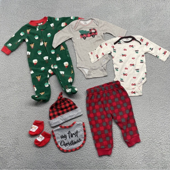 Carter's Pajamas Baby Christmas Pajamas 3 Months 36 My First